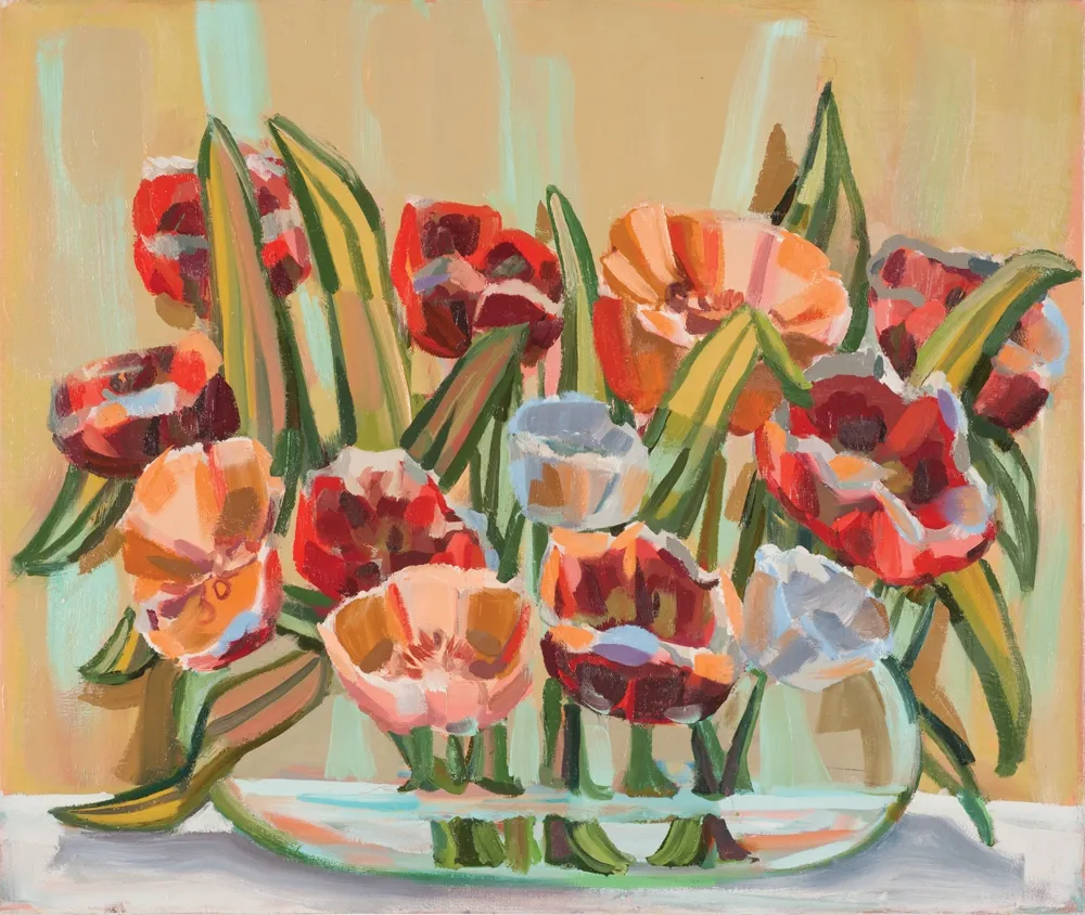 Red and Orange Tulips